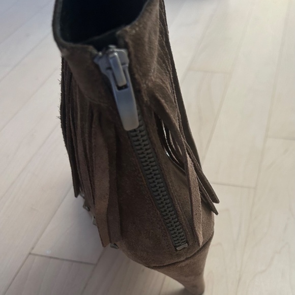 Fringe Suede Ankle Bootie - Picture 3 of 13